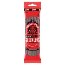The Hungry Boar Flamin' Piri Piri Sticklers Filled Pork Sticks 50g